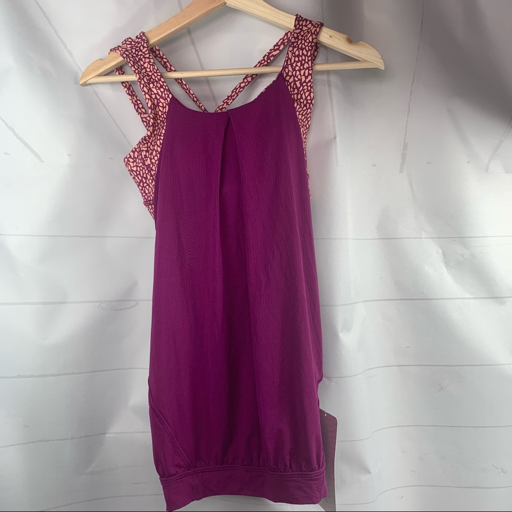 Lululemon Nouveau Limits Tank Sz 4 Regal Plum Yoga
